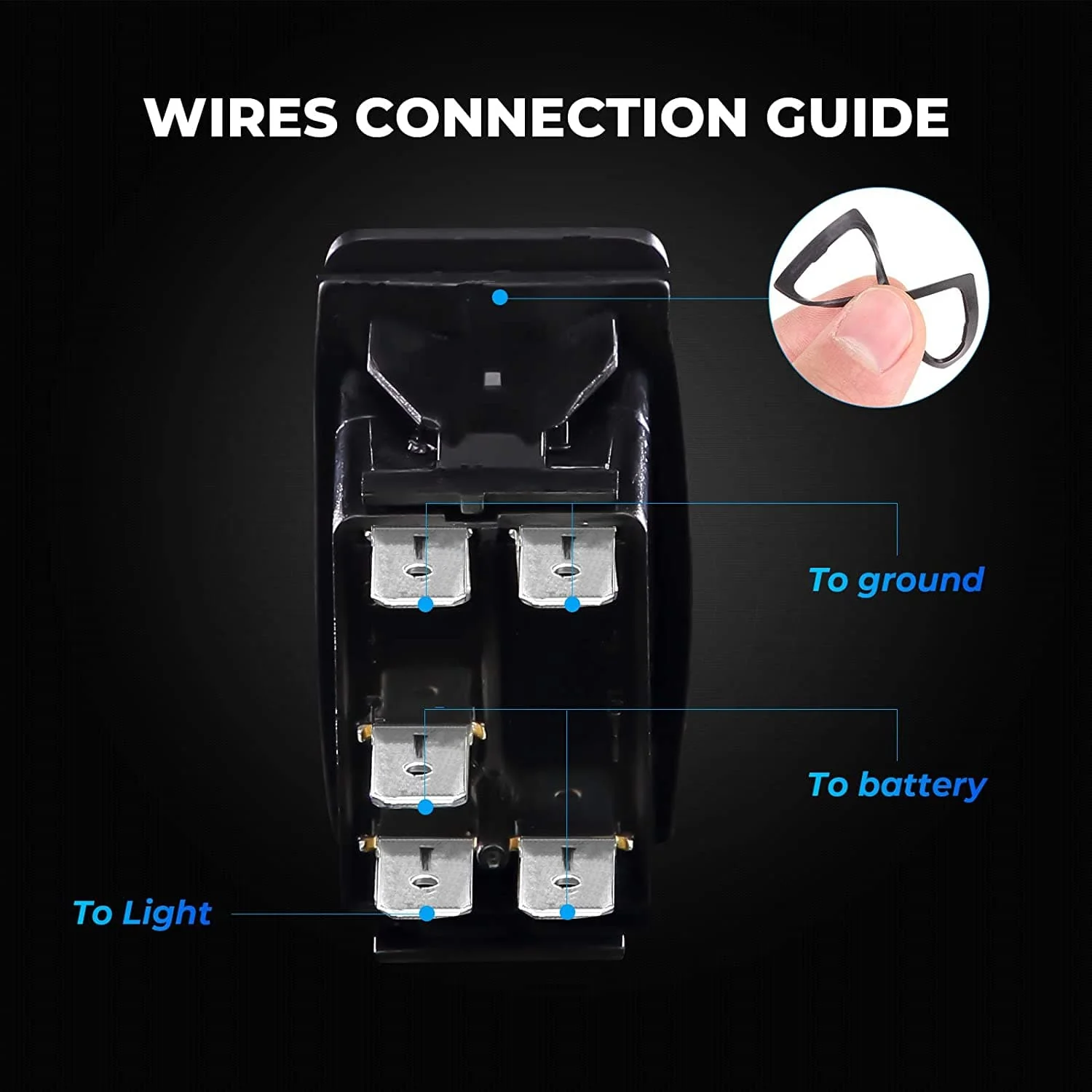 5Pin UTV ATV Rocker Switch - Image 4