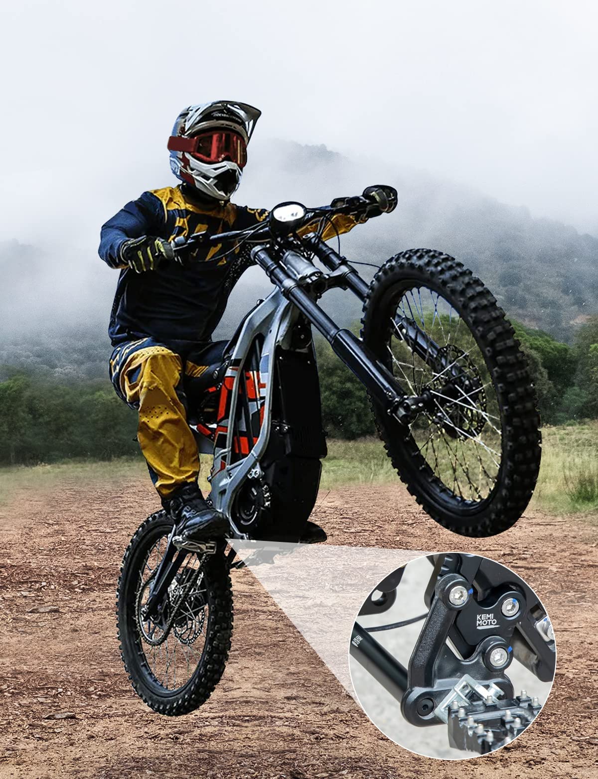 Foot Peg Extension Bracket Kits For Sur-Ron Light Bee Electric Bike - Image 6