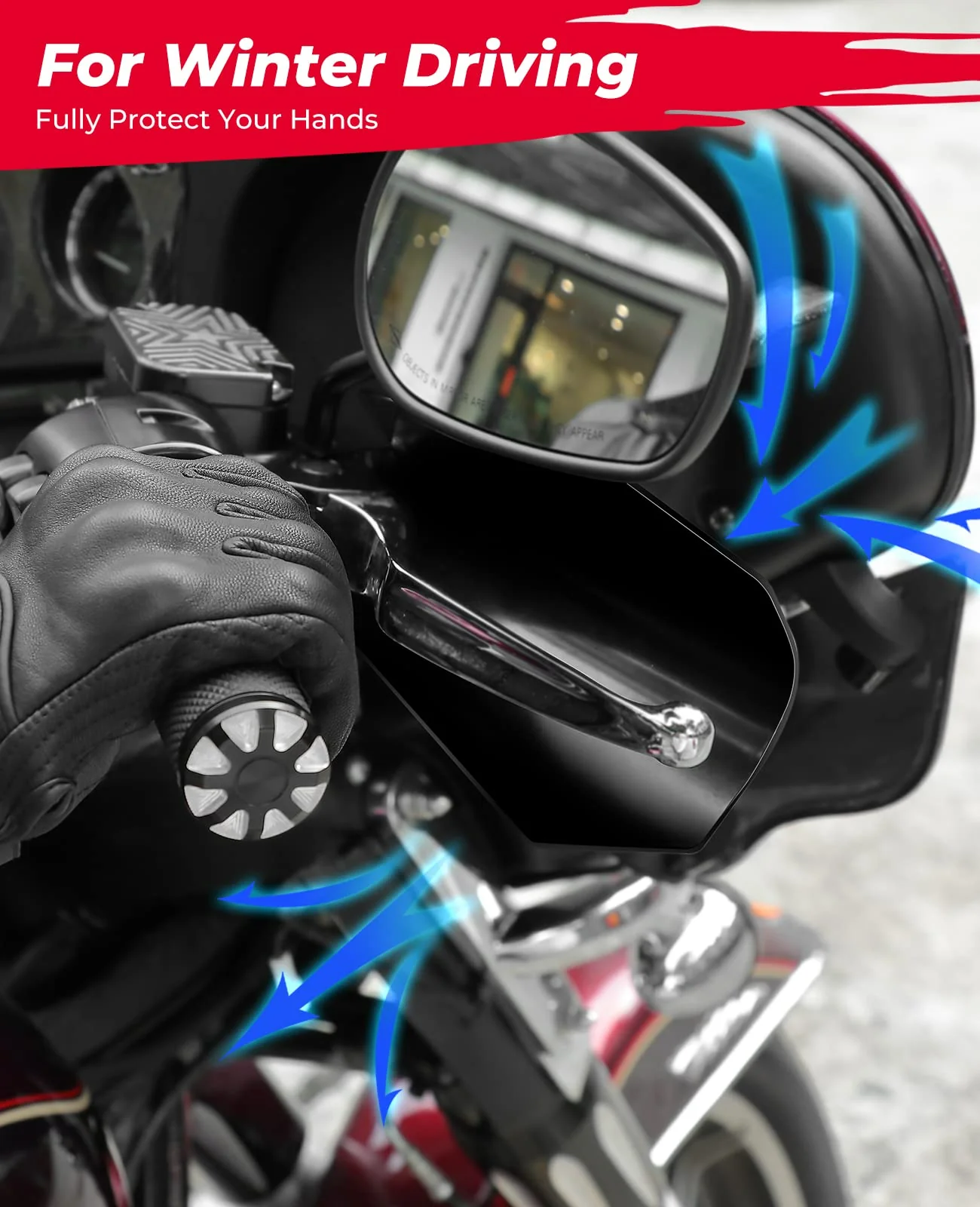 Motorcycle Handguard Shield 2 Pack for Harley - Image 3