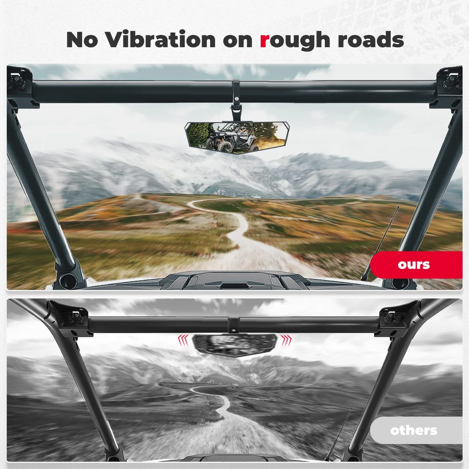 Upgraded Convex UTV Mirror for 1.75"-2" Crossbar - Image 6