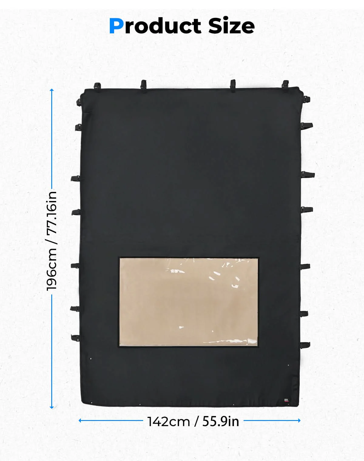 Soft Anti-UV Roof Top with Window for Tracker 800SX CREW - Image 6