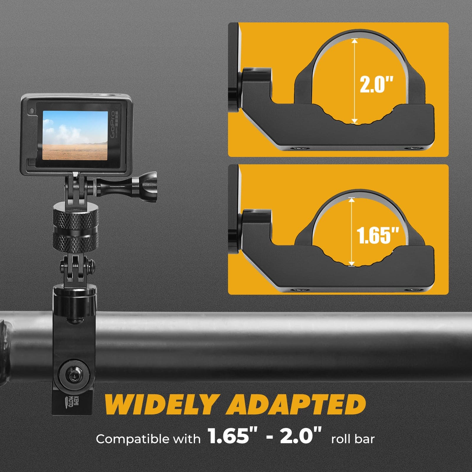 Universal GoPro Roll Bar Mount - Image 7