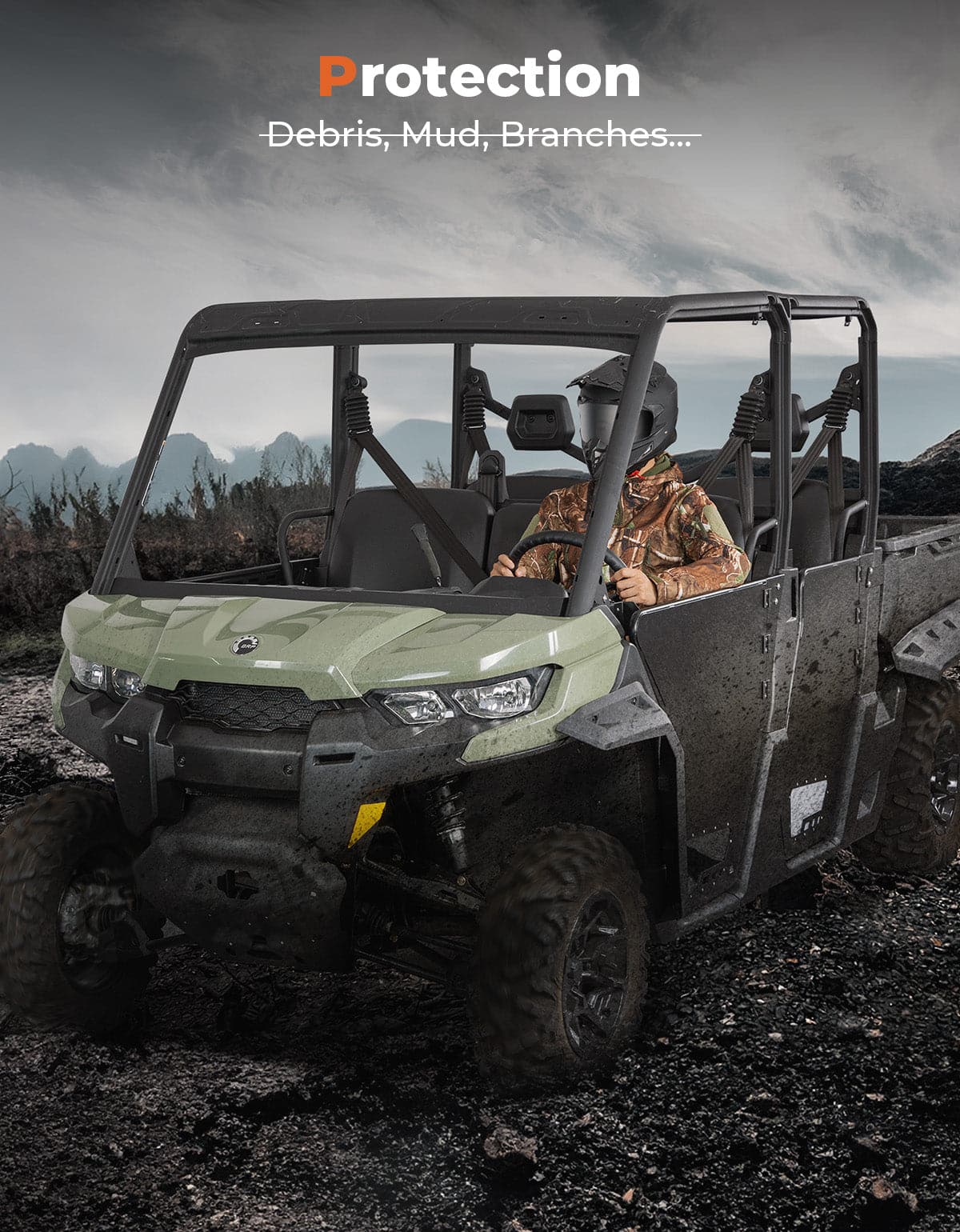 UTV Aluminum Half Doors for Can-Am Defender MAX - Image 6