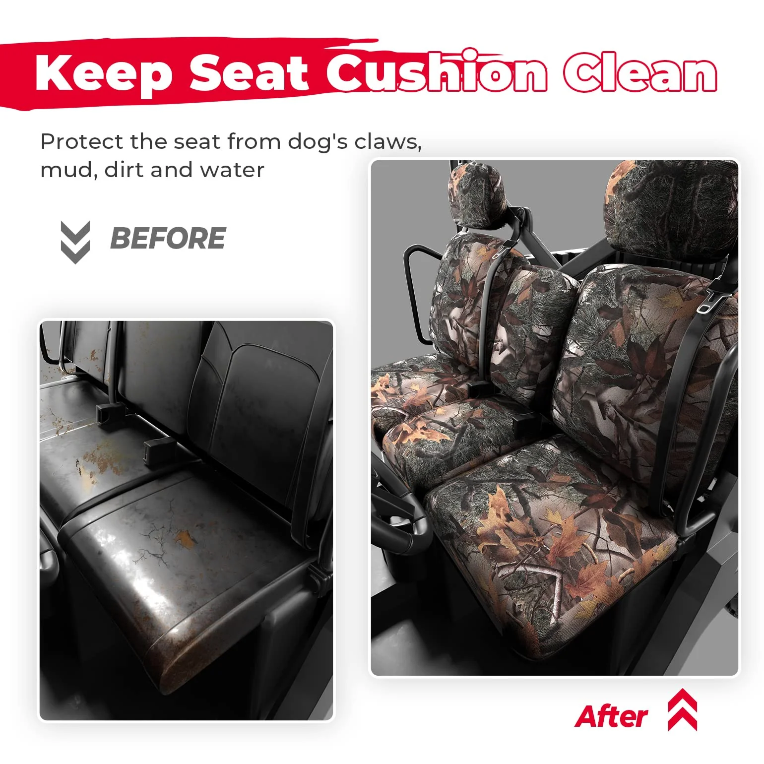 Camouflage Seat Cover for Can Am Defender HD5|7|8|9|10 - Image 4