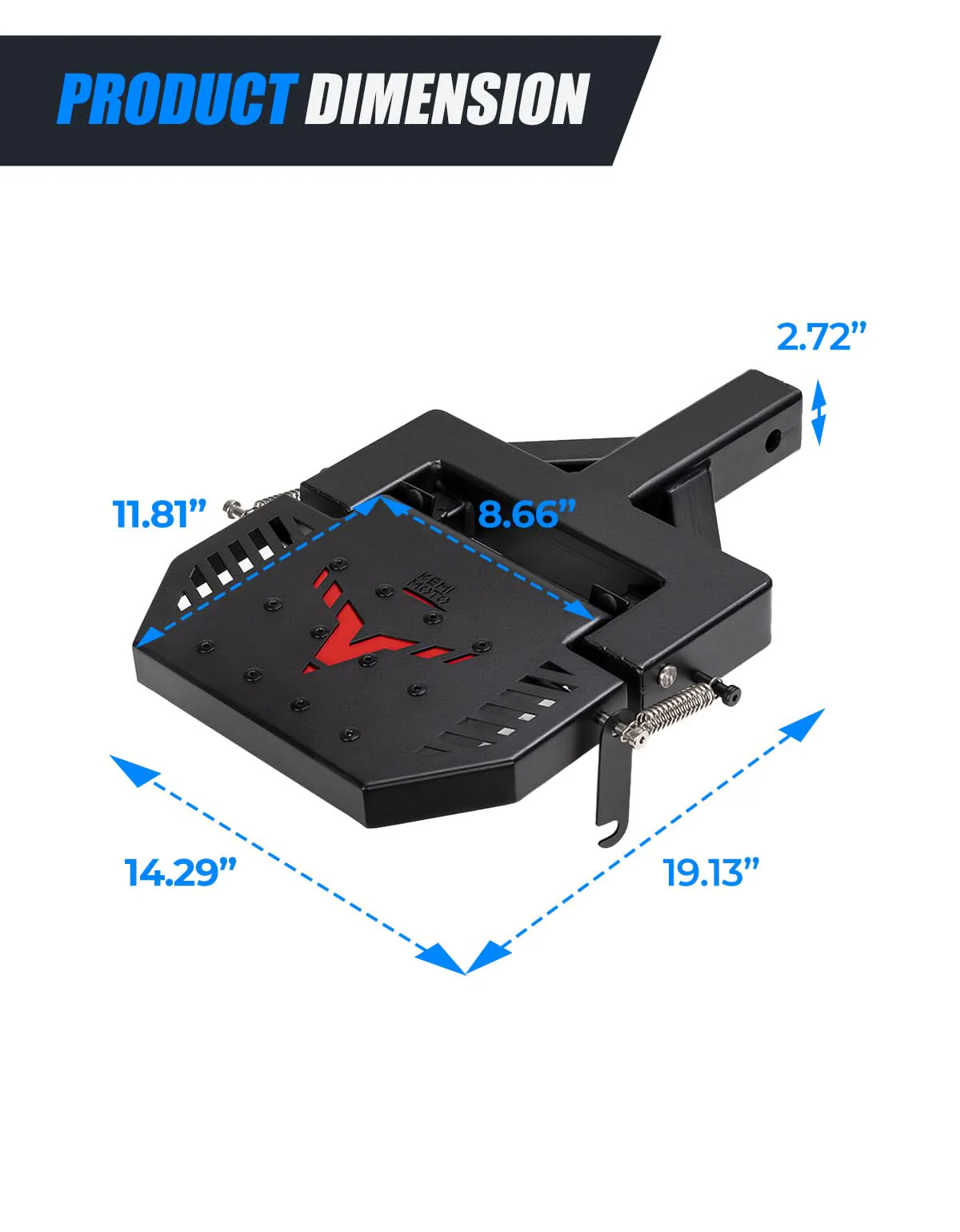 UTV Hitch Step with 2" Receiver for Polaris Ranger 1000 Defender UFORCE 1000 - Image 7