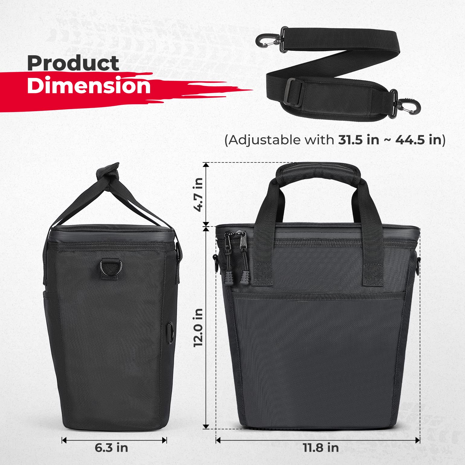 UTV Universial Ice Bag Cooler Bag for Polaris, Can Am, Kawasaki - Image 9