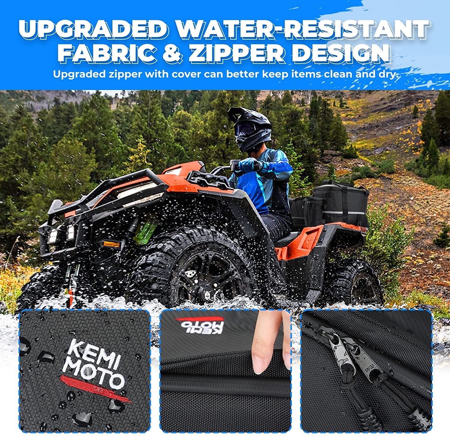 ATV 59L Rear Cargo Bag for Polaris Sportsman Rancher Fourtrax Outlander - Image 4